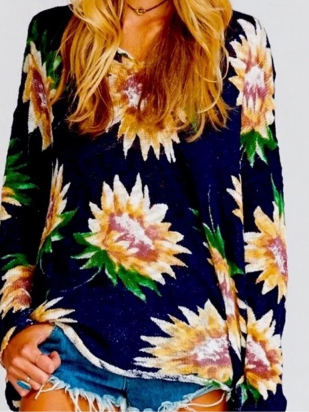 Show Me Your Mumu Women’s Sunflower Print Top